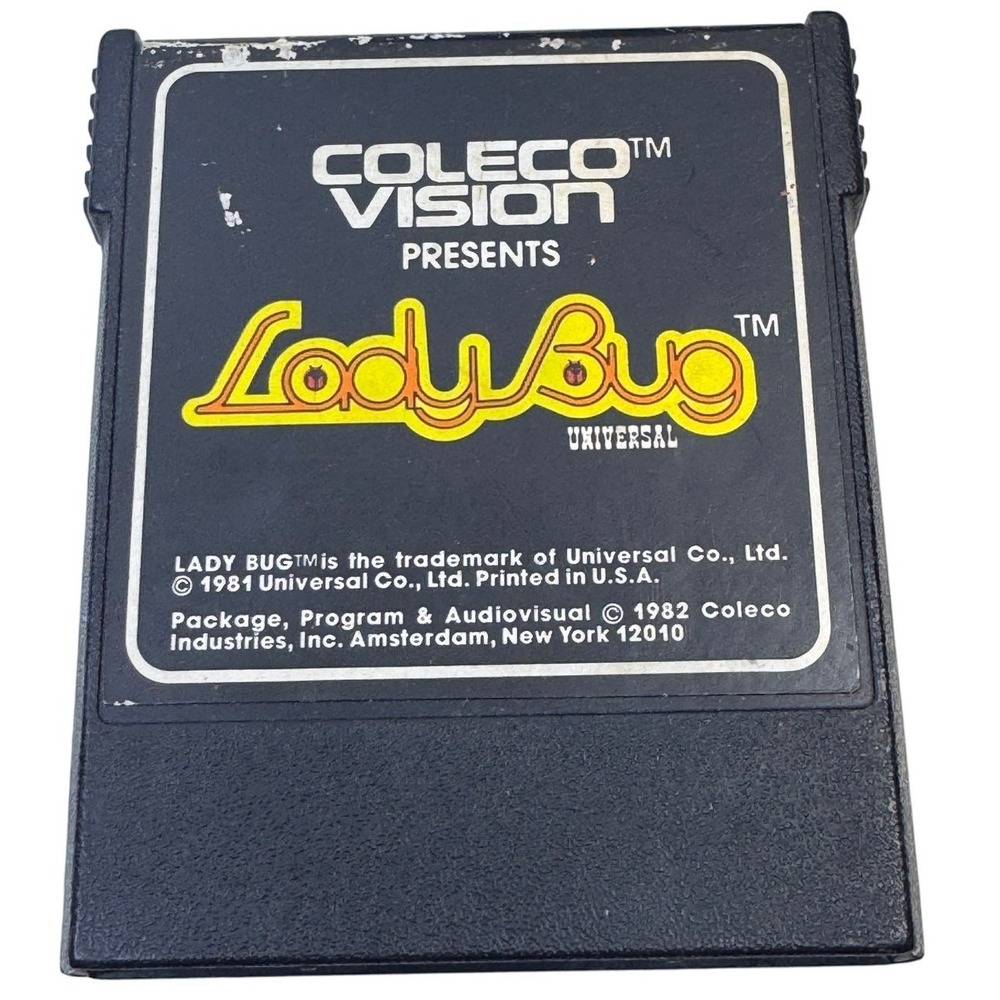 ColecoVision‎ Lady Bug Game Cartridge 1982 Retro Arcade